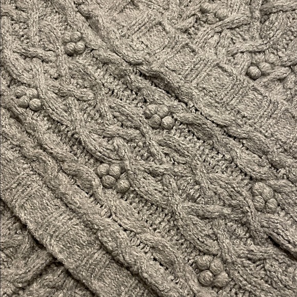 Anthropologie • sleeping on snow rap style cableknit heather gray shrug •  XS/S - Picture 10 of 16